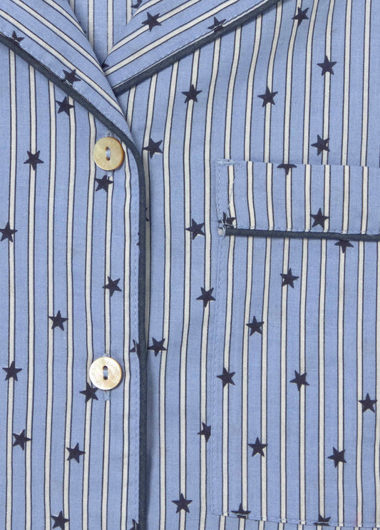 Pijamas rayas azul