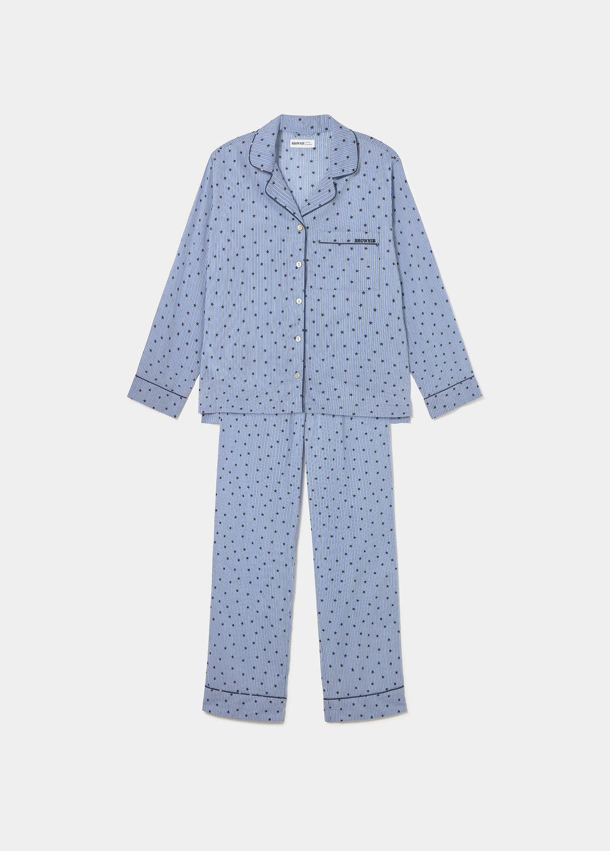 Pijamas rayas azul