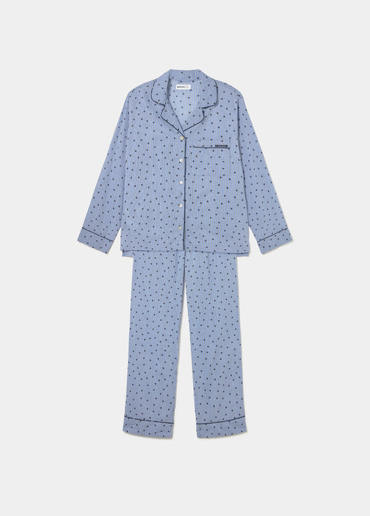 Pijamas rayas azul