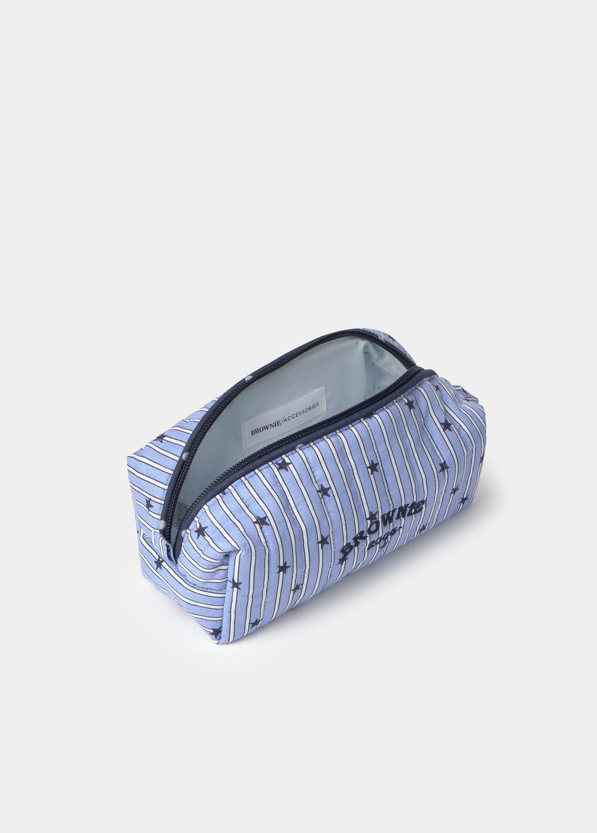 Neceser pequeño rayas azul