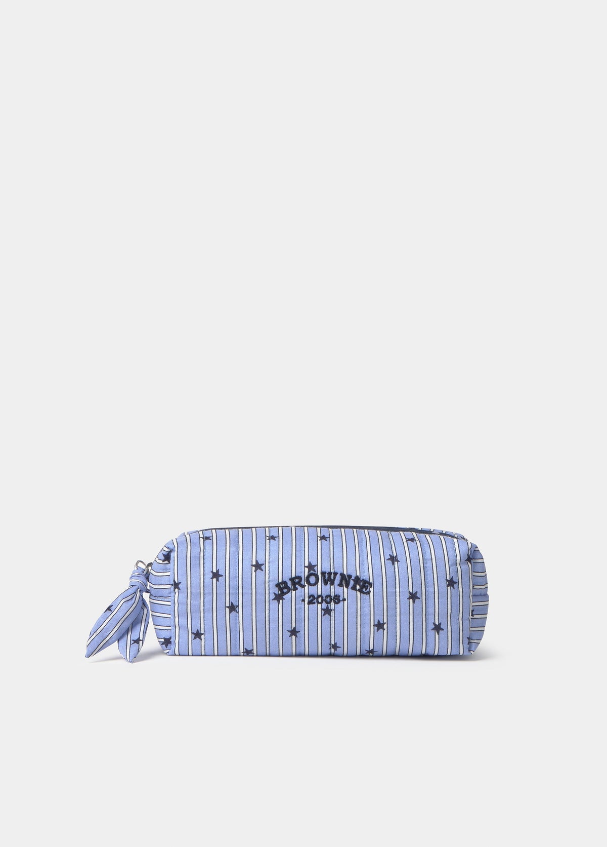 Neceser pequeño rayas azul