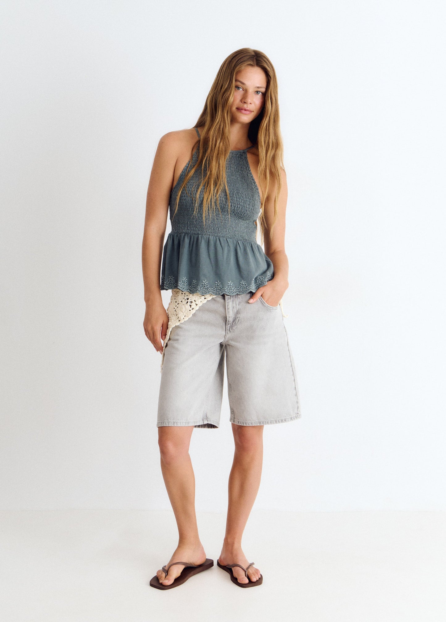 Top tirantes smock