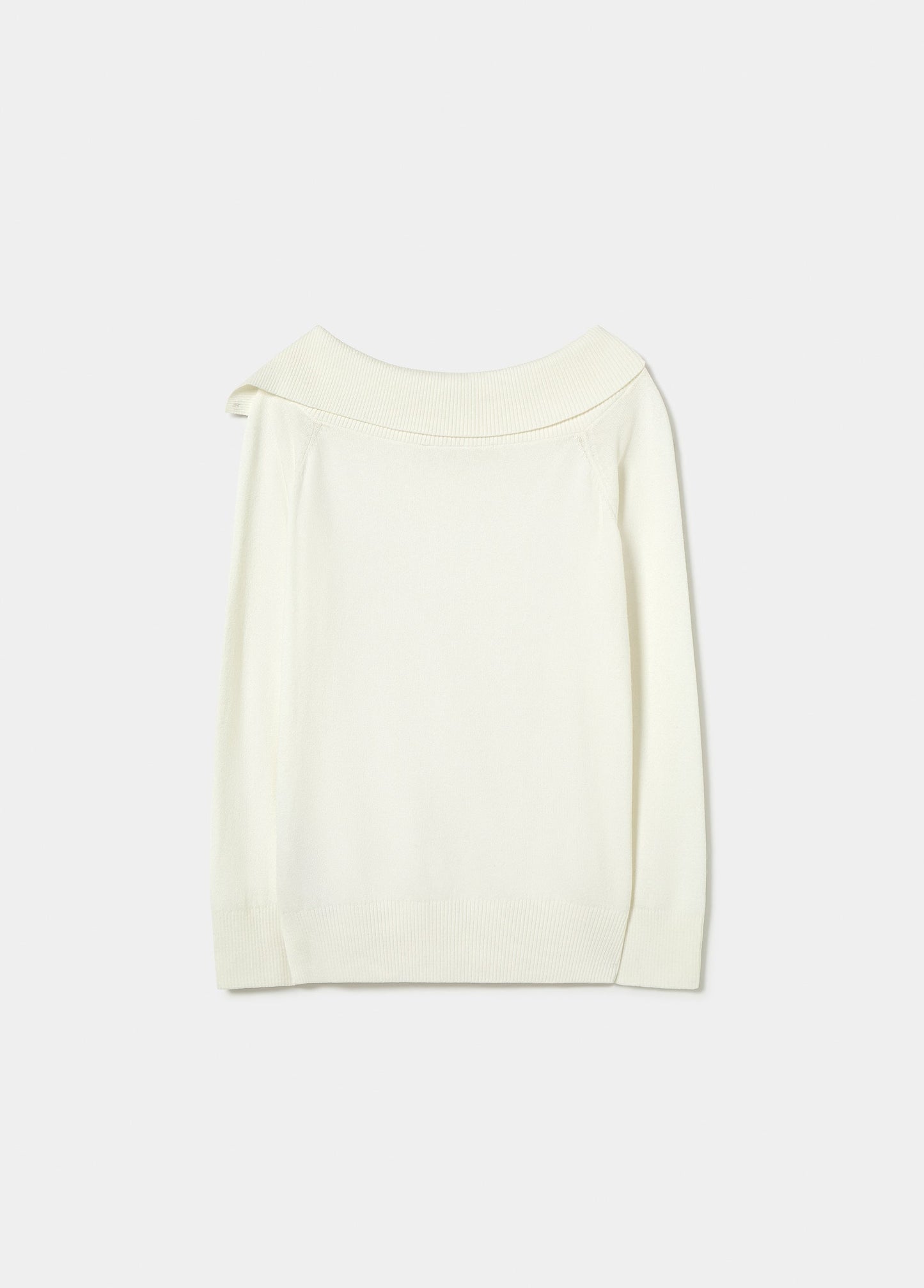 Jersey cuello canalé botones