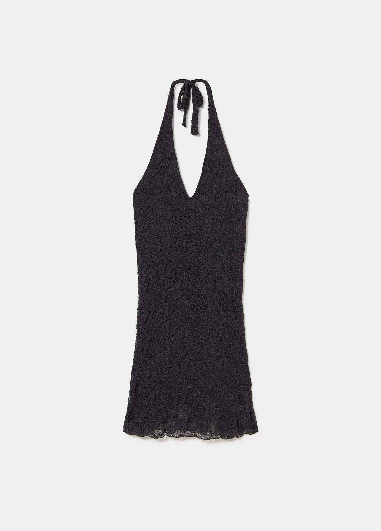 Vestido halter lace