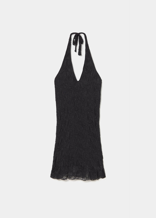Vestido halter lace