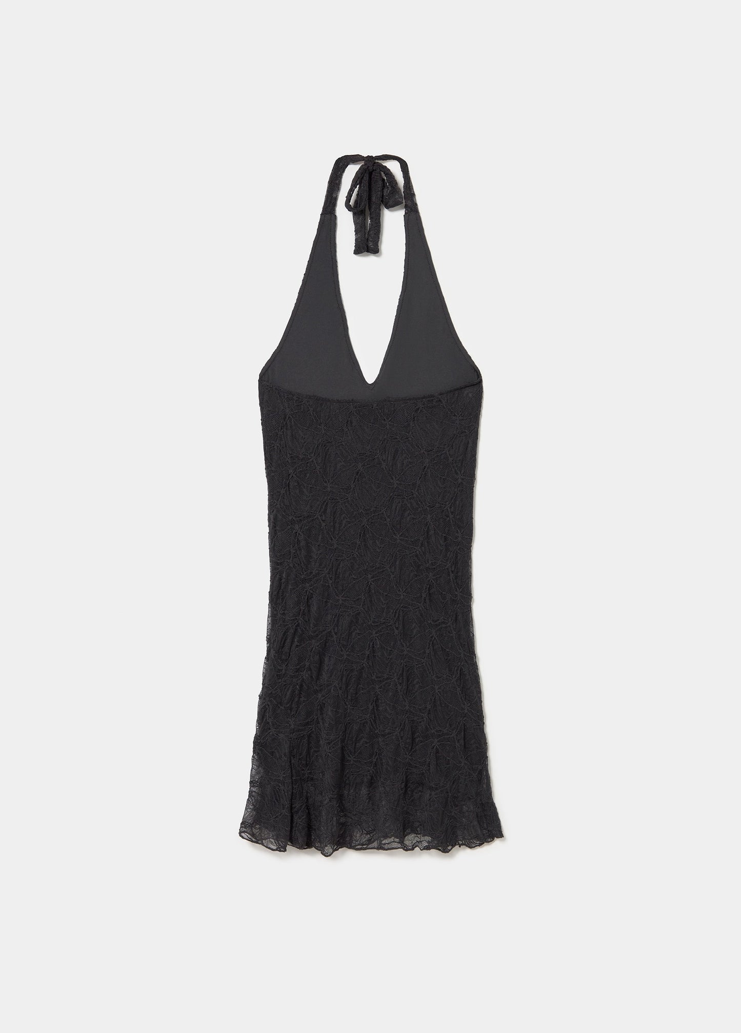 Vestido halter lace