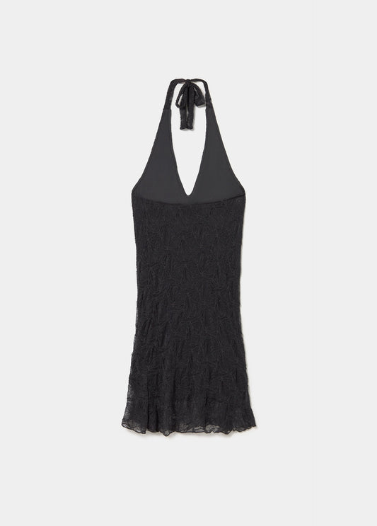 Vestido halter lace