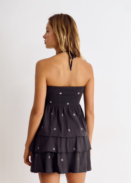 Falda smock bordados