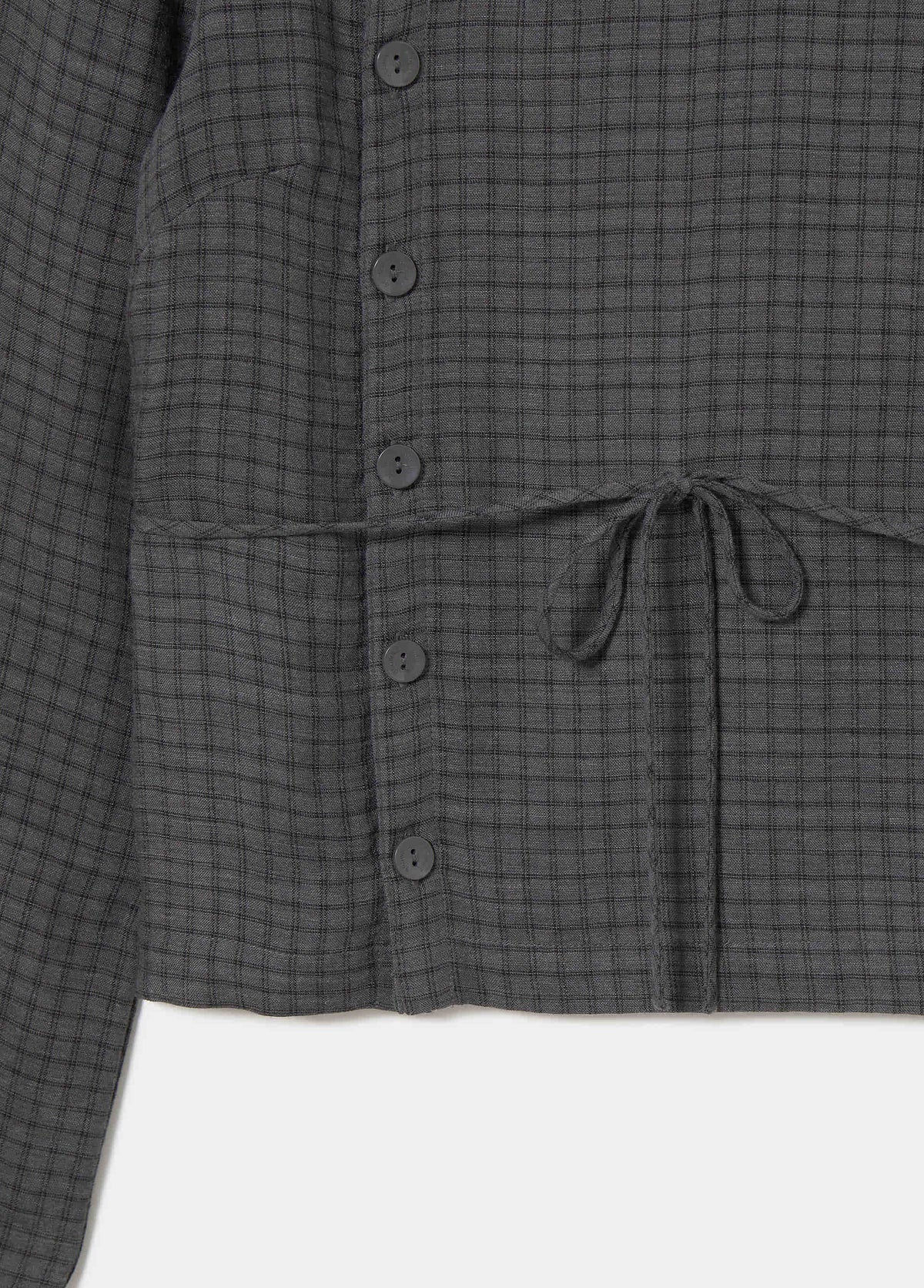 Blusa cuadros detalle botones