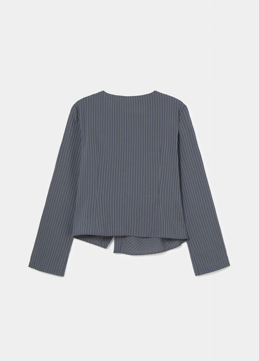Blusa rayas botones cruzados