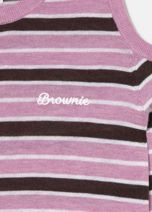 Jersey hombros descubiertos rayas
