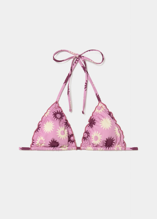 Top bikini soles estampado