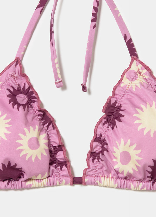 Top bikini soles estampado