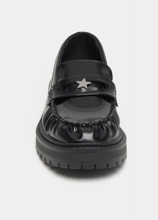 Mocasín fruncido detalle estrella