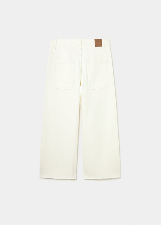Pantalon culotte cropped