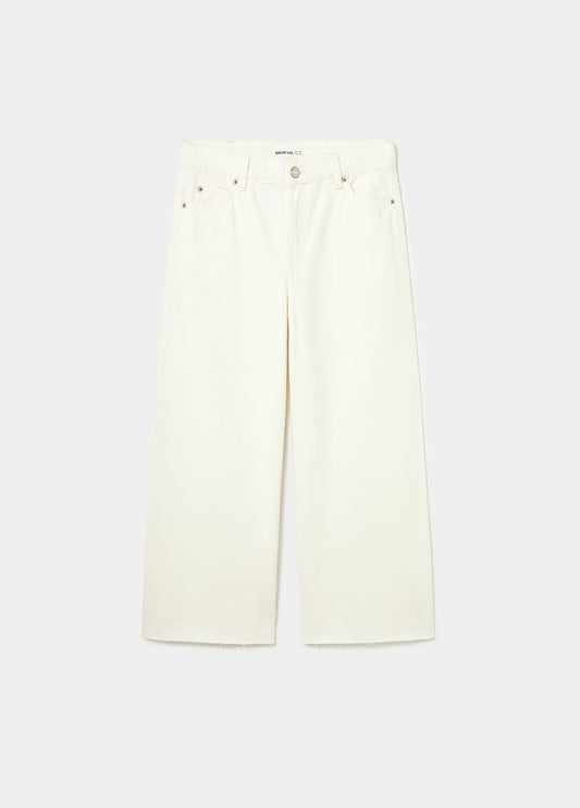 Pantalon culotte cropped