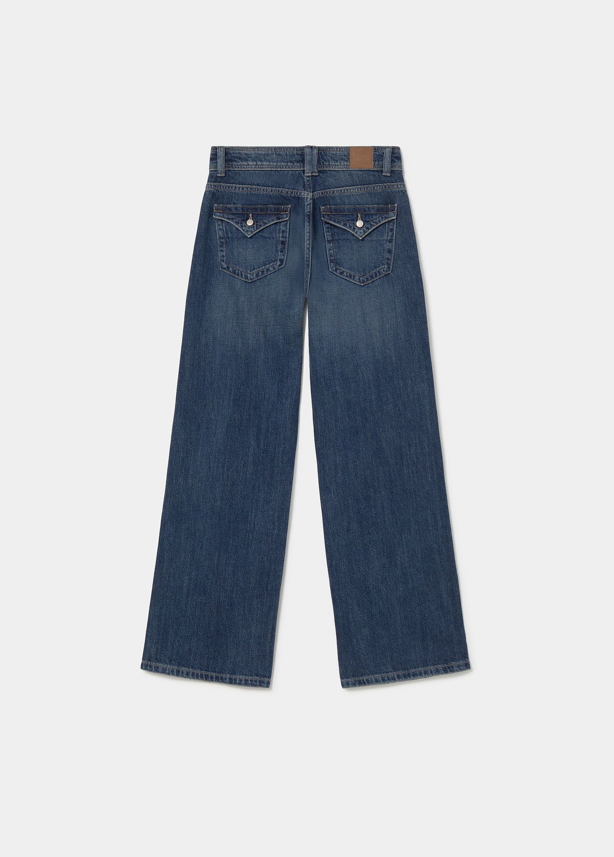 Jeans ancho tiro bajo