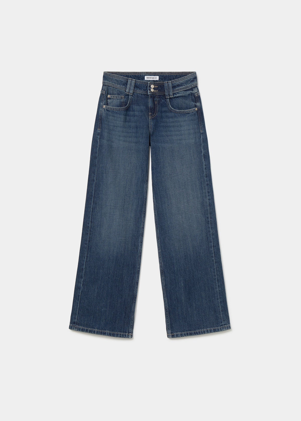 Jeans ancho tiro bajo