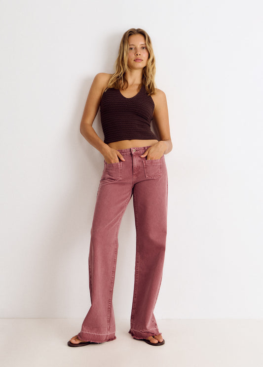Pantalon bolsillos frontales