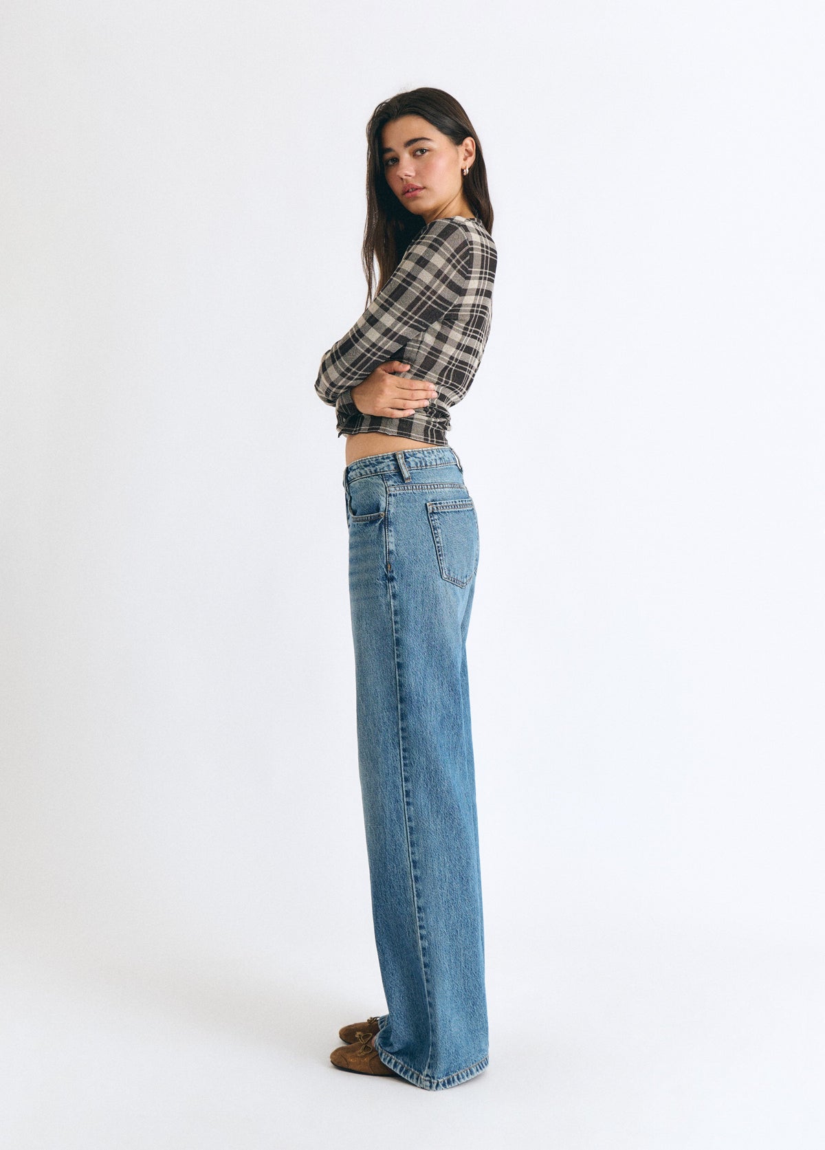Jeans básico tiro medio