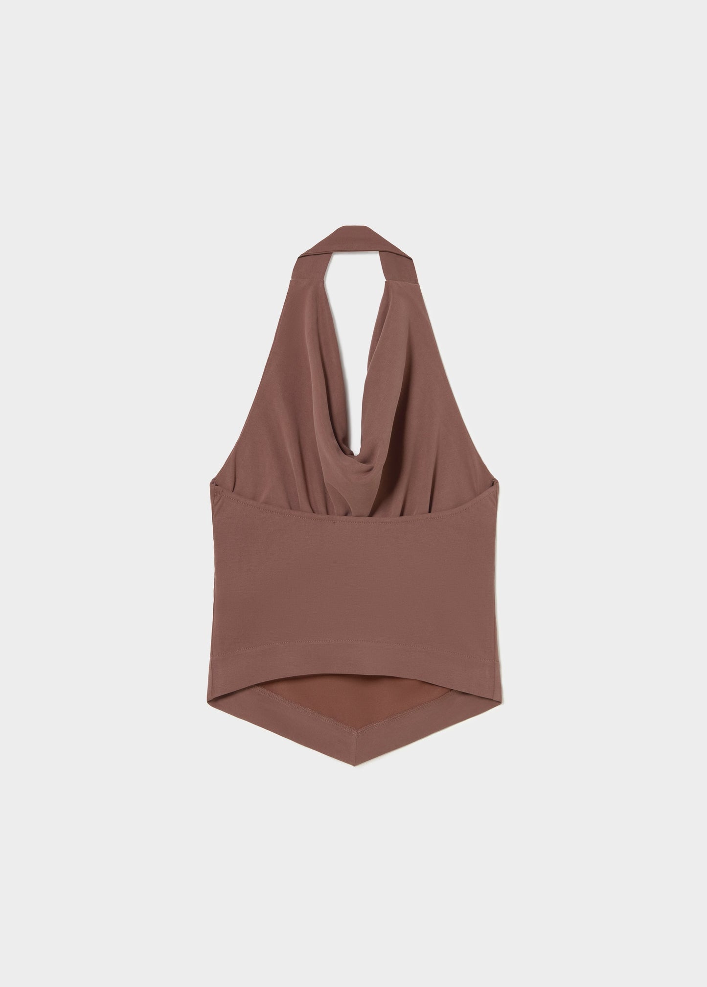Top halter tachas cupro