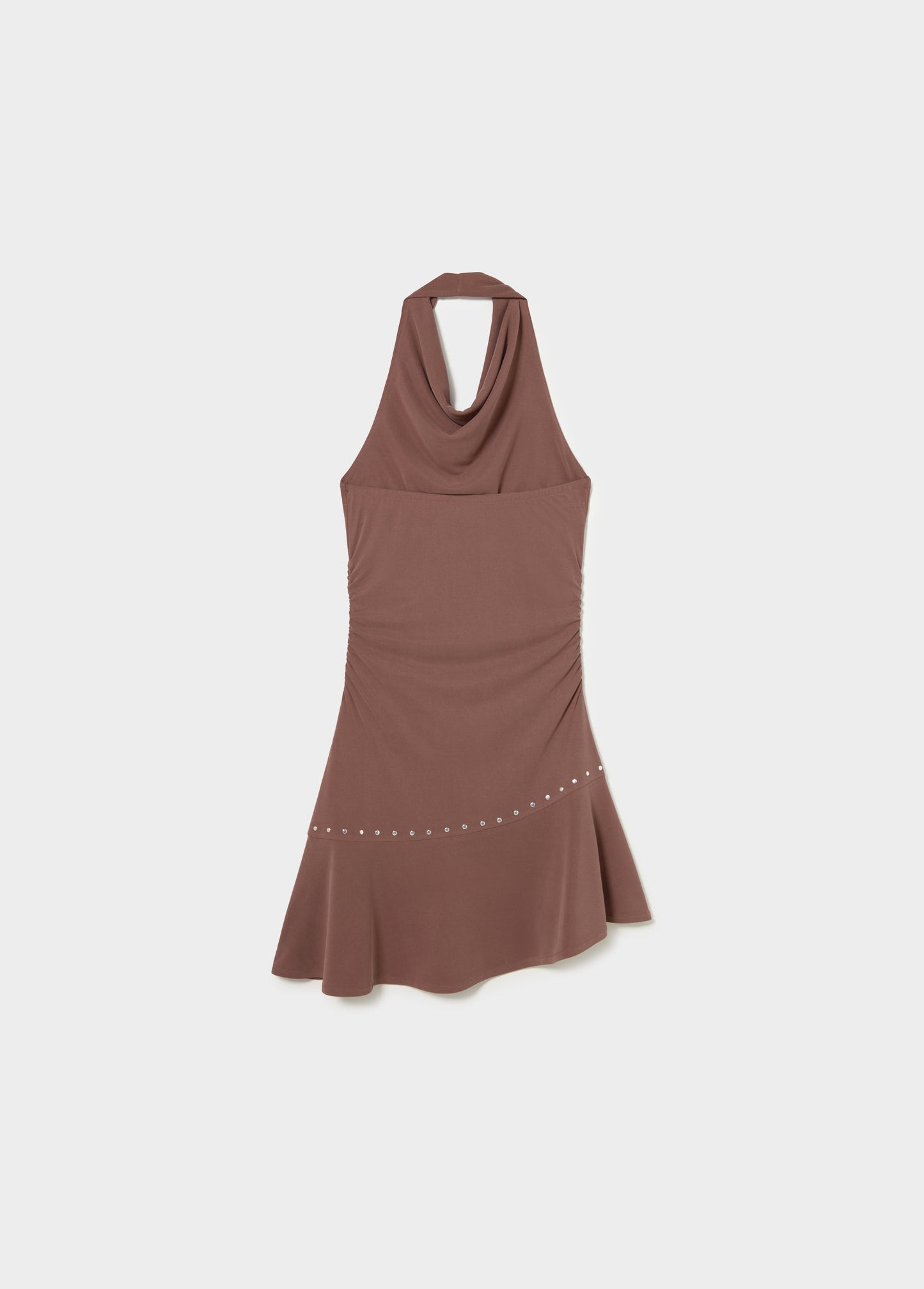 VESTIDO CUPRO HALTER TACHAS