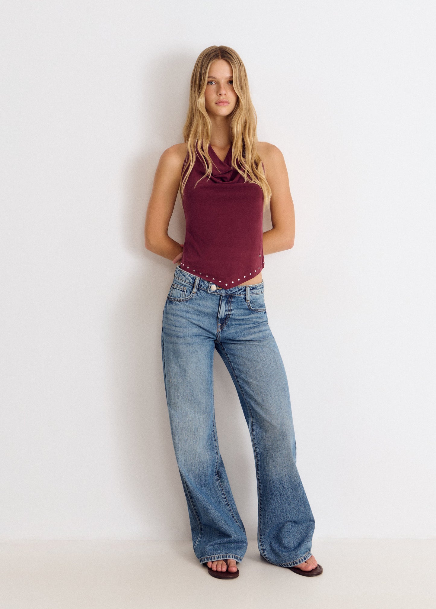 Top halter tachas