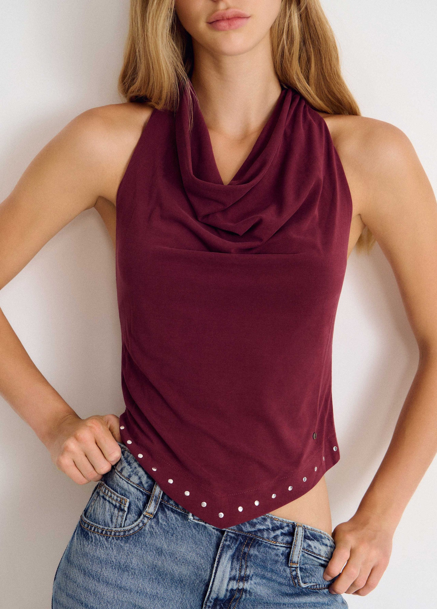 Top halter tachas