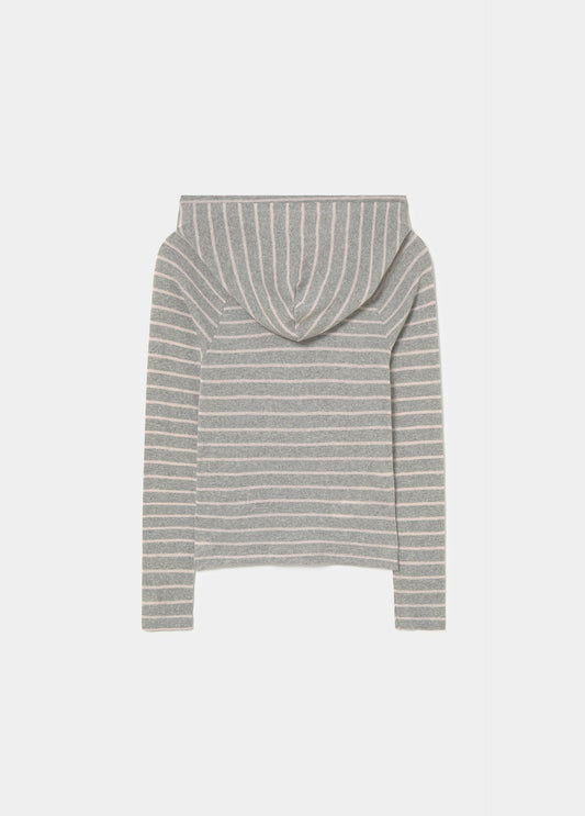 Camiseta rayas capucha