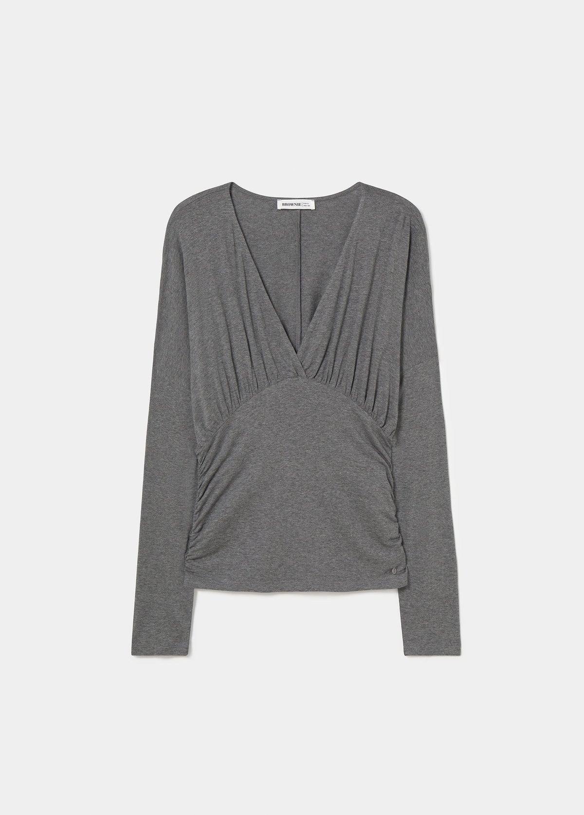 Camiseta entallada cintura escote