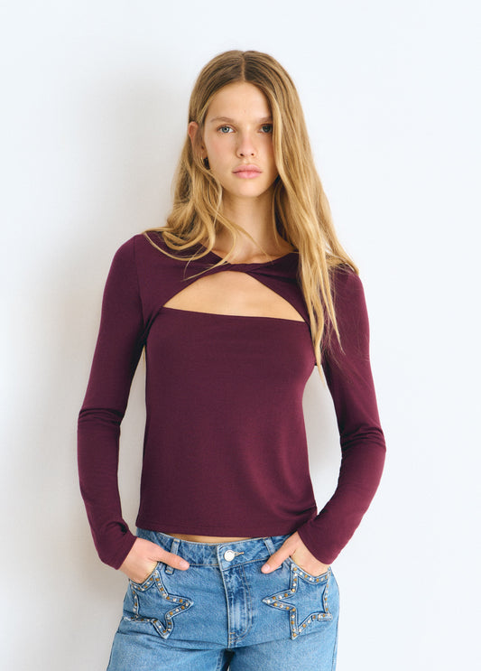 Camiseta cut out delantero