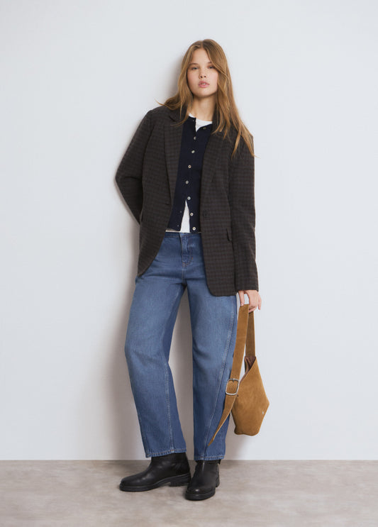 Americana de lana cuadros