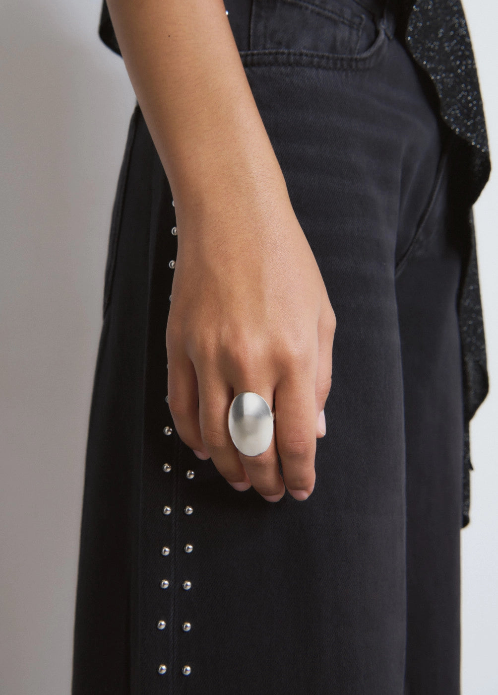 Anillo ovalado plata