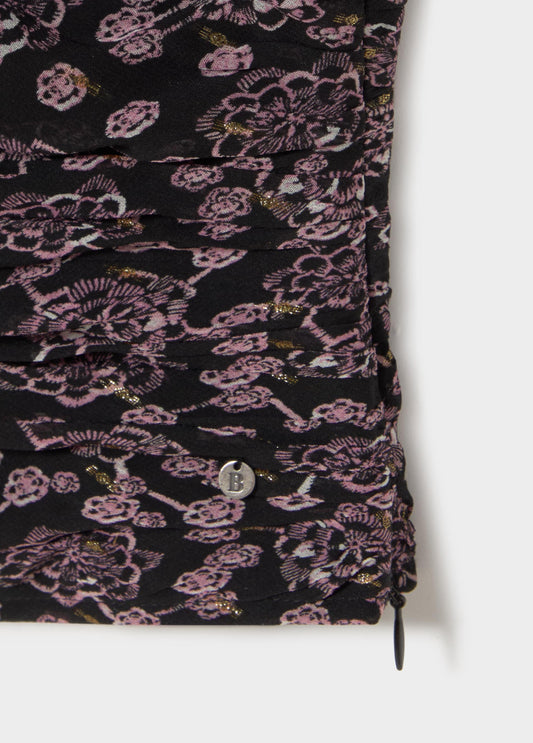 Blusa asimétrica estampado