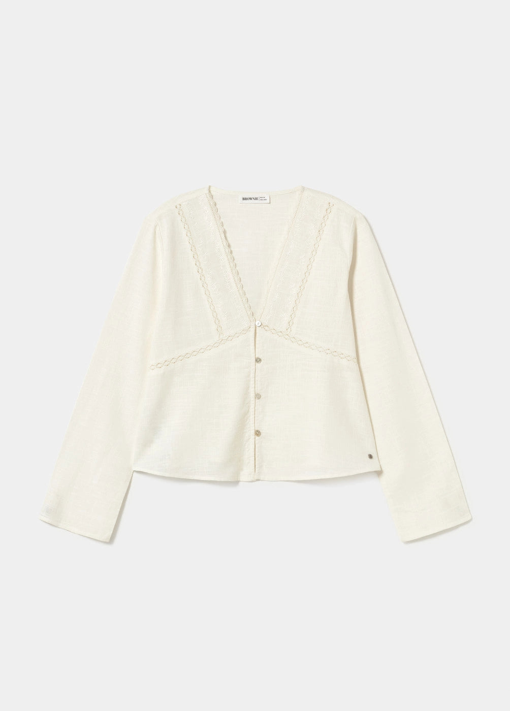 Blusa bordados lazos