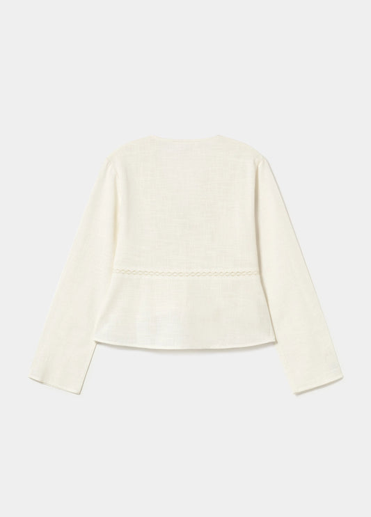 Blusa bordados lazos