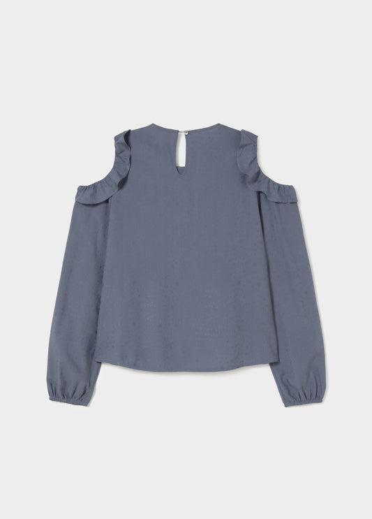 Blusa cut out volantes