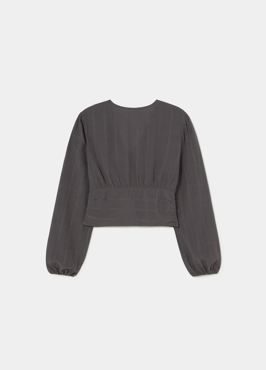 Blusa detalle volantes lace