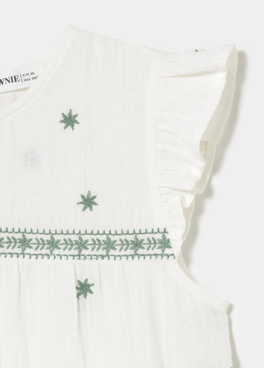 Blusa dobetela bordados