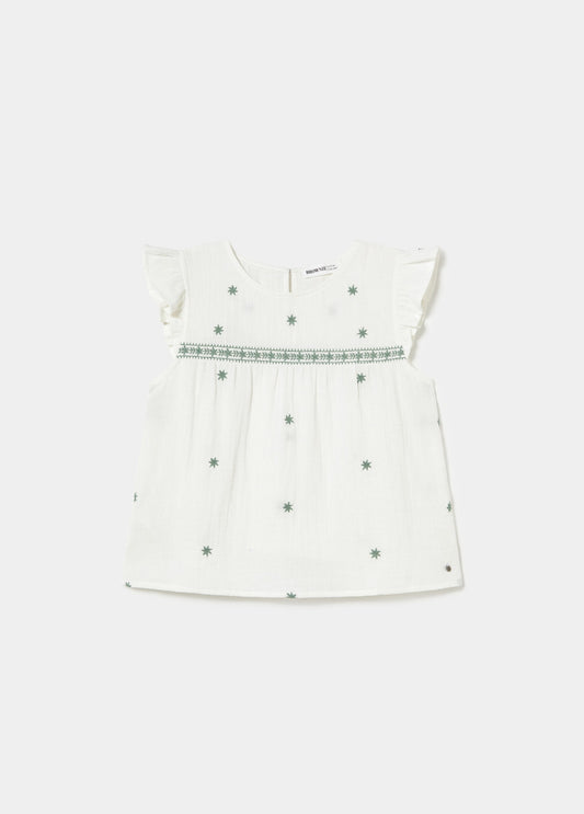 Blusa dobetela bordados