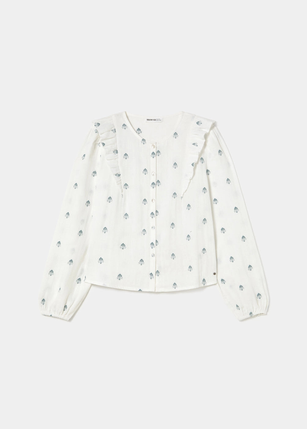 Blusa doble tela bordados