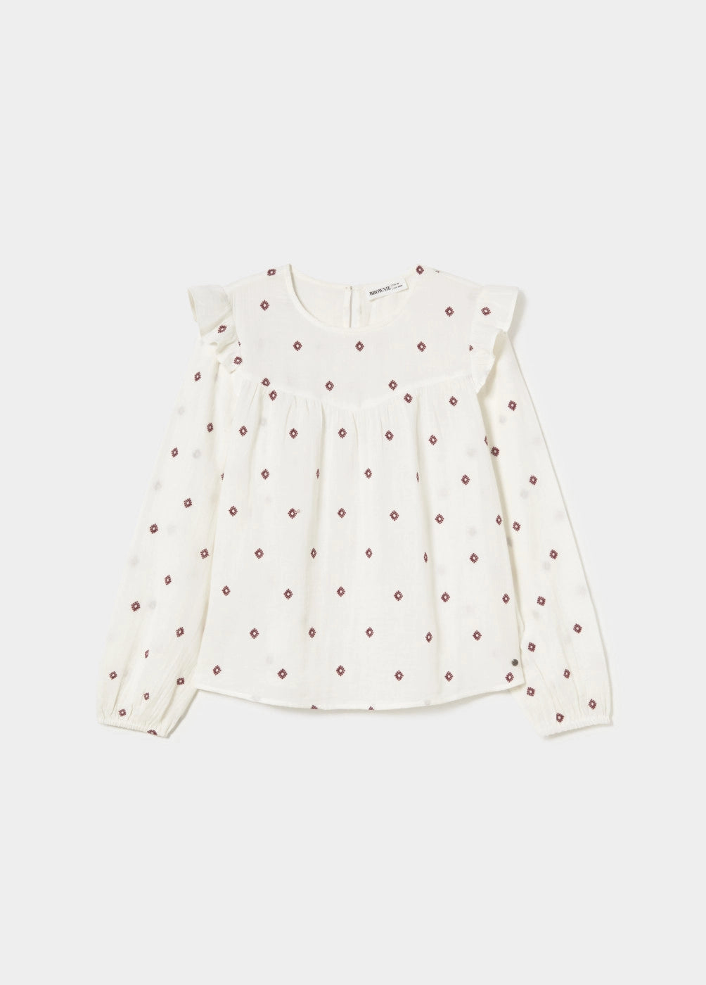 Blusa dobletela bordados