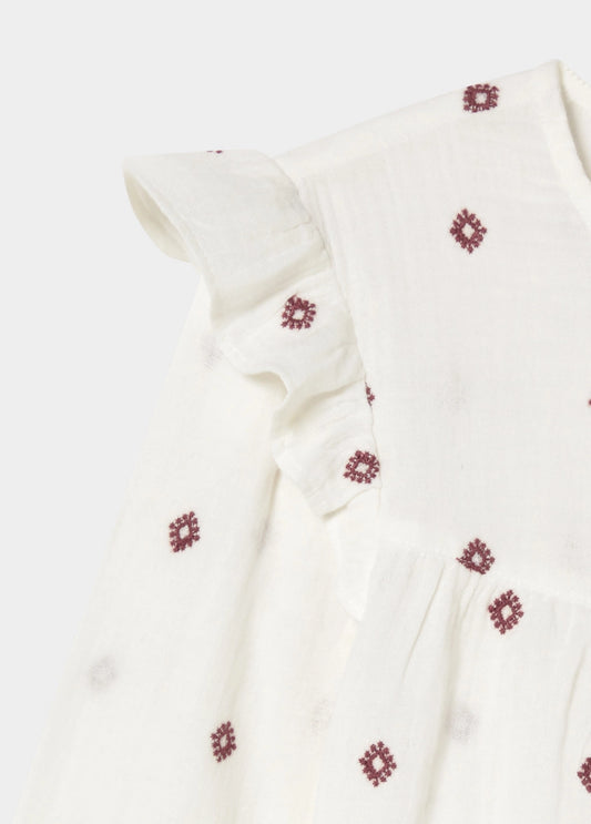 Blusa dobletela bordados