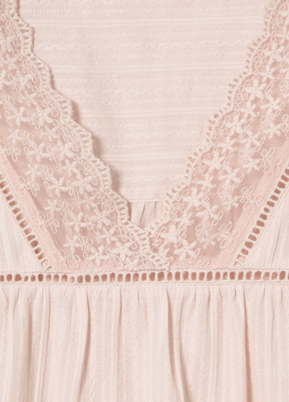 Blusa laces semitransparente