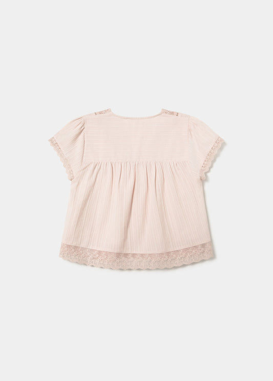 Blusa laces semitransparente