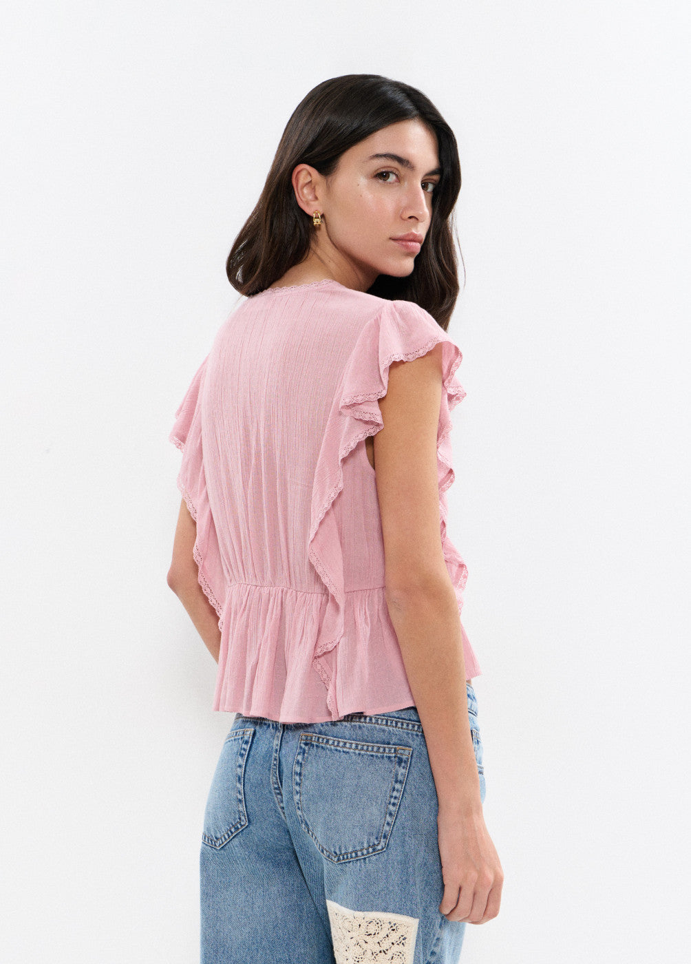 Blusa volantes