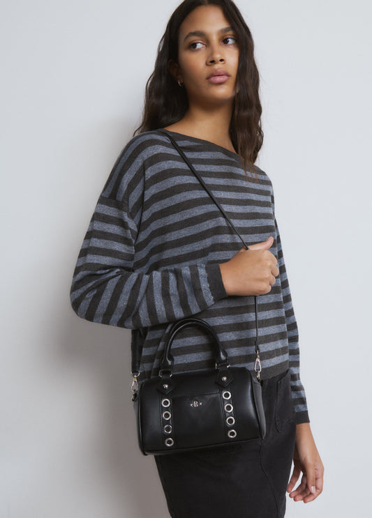 Bolso bowling eyelets