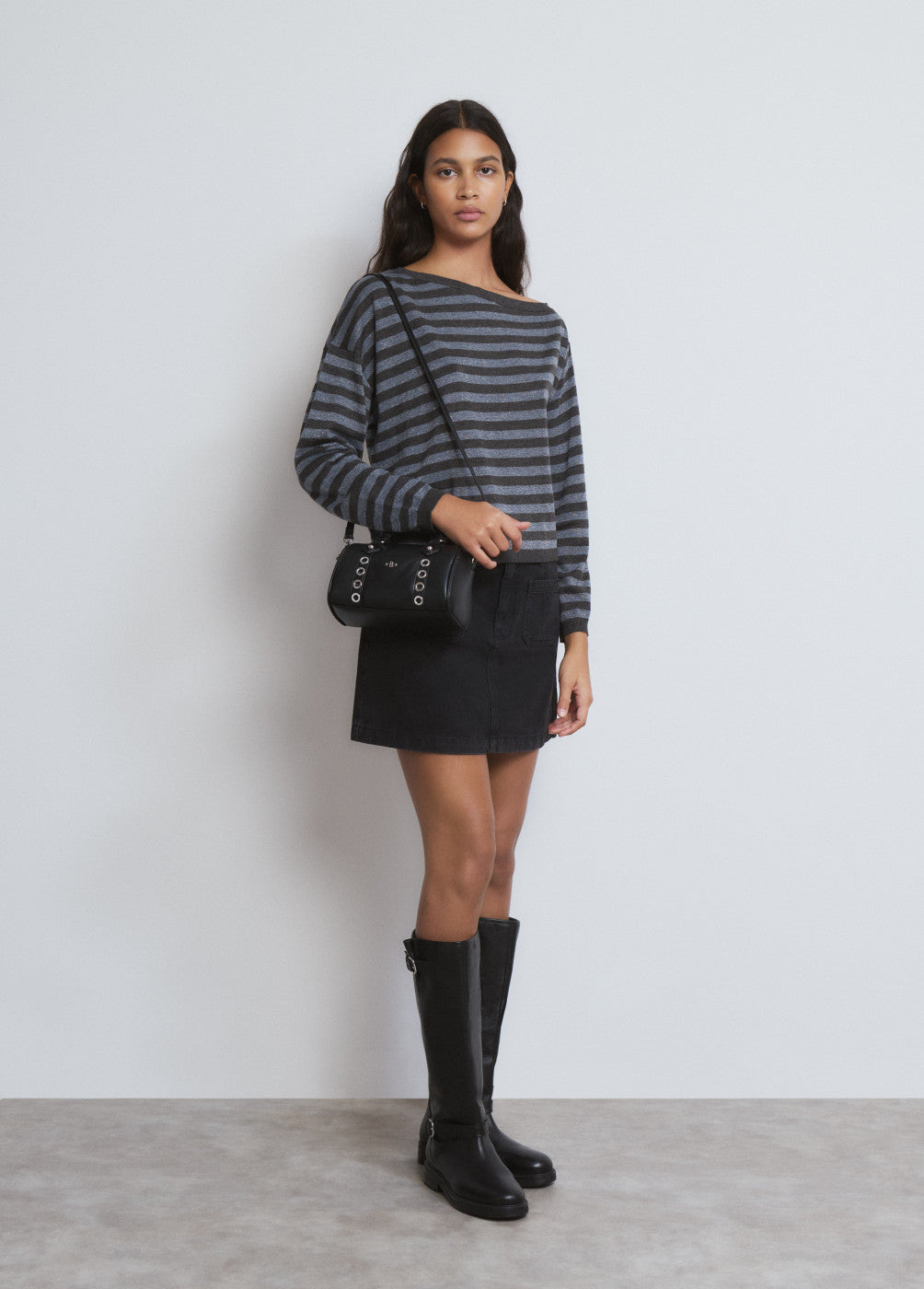 Bolso bowling eyelets