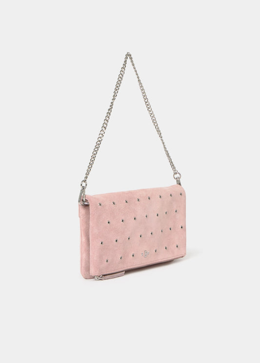Bolso solapa eyelets piel