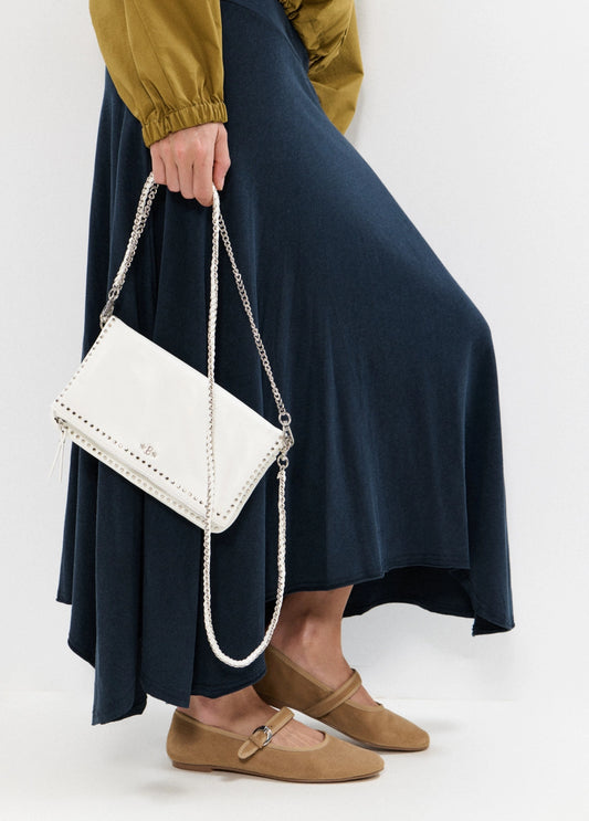 Bolso solapa tachitas